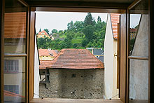 Výhled z okna, Hotel Na louži, Český Krumlov, foto: Michal Tůma | Hotel a hospoda Na louži | Český Krumlov | Ubytování