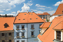 Výhled z okna, Hotel Na louži, Český Krumlov, foto: Michal Tůma | Hotel a hospoda Na louži | Český Krumlov | Ubytování